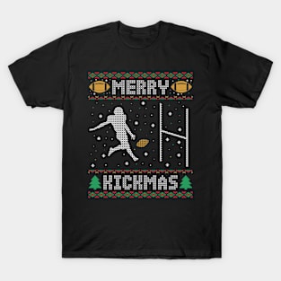 Funny Ugly Christmas Football Sport Kicker Gift T-Shirt